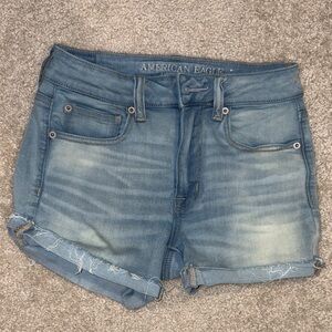 American Eagle Outfitters Light Blue Jean Shorts